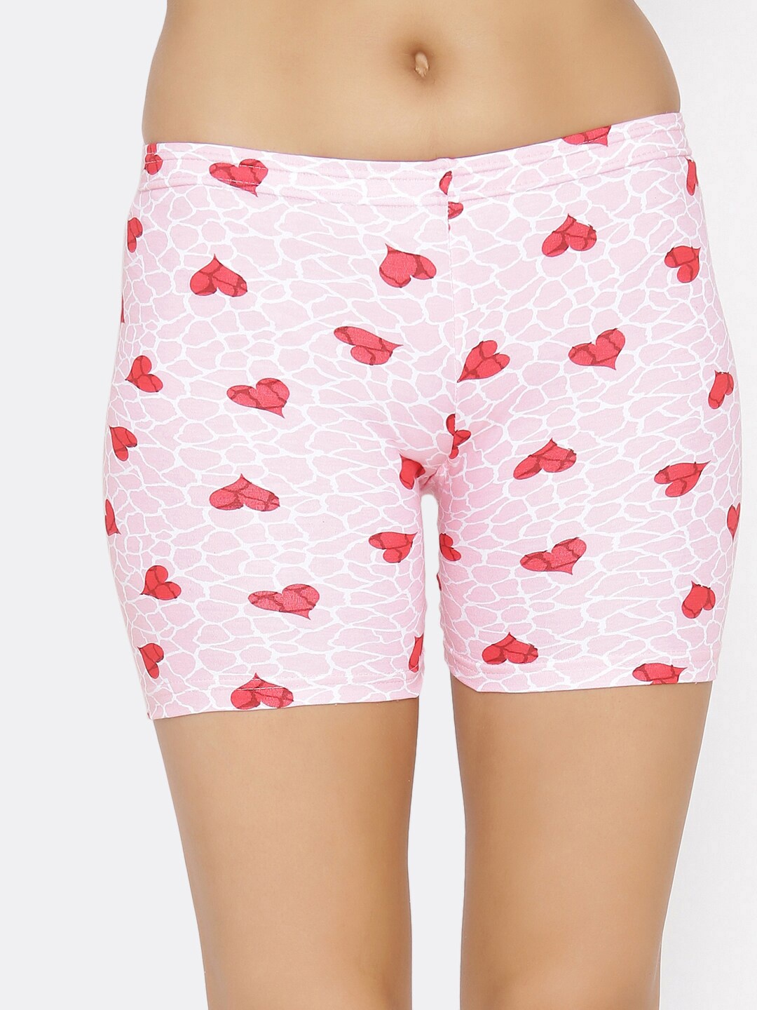 

Lady Lyka Women Pack Of 2 Printed Boy Shorts C-SHORT-PT-19-20, Pink