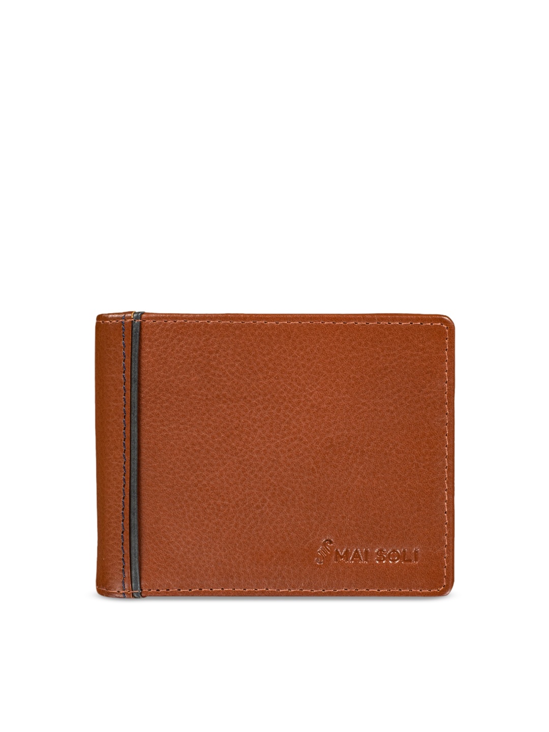 

MAI SOLI Men Brown Leather Money Clip