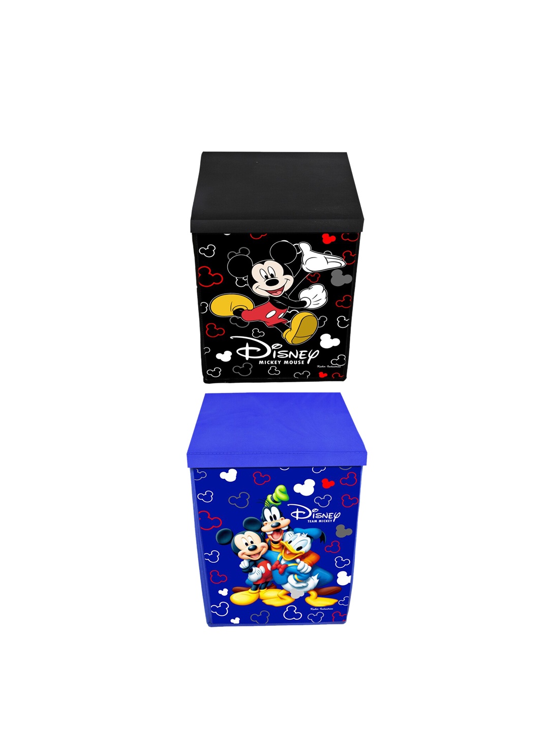 

Kuber Industries Blue & Black Set of 2 Disney Team Print Laundry & Storage