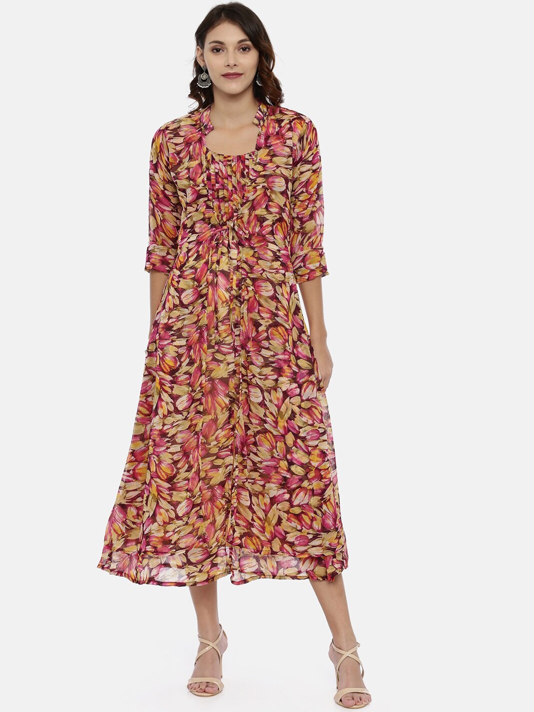 

Souchii Women Multicoloured Printed A-Line Kurta, Multi