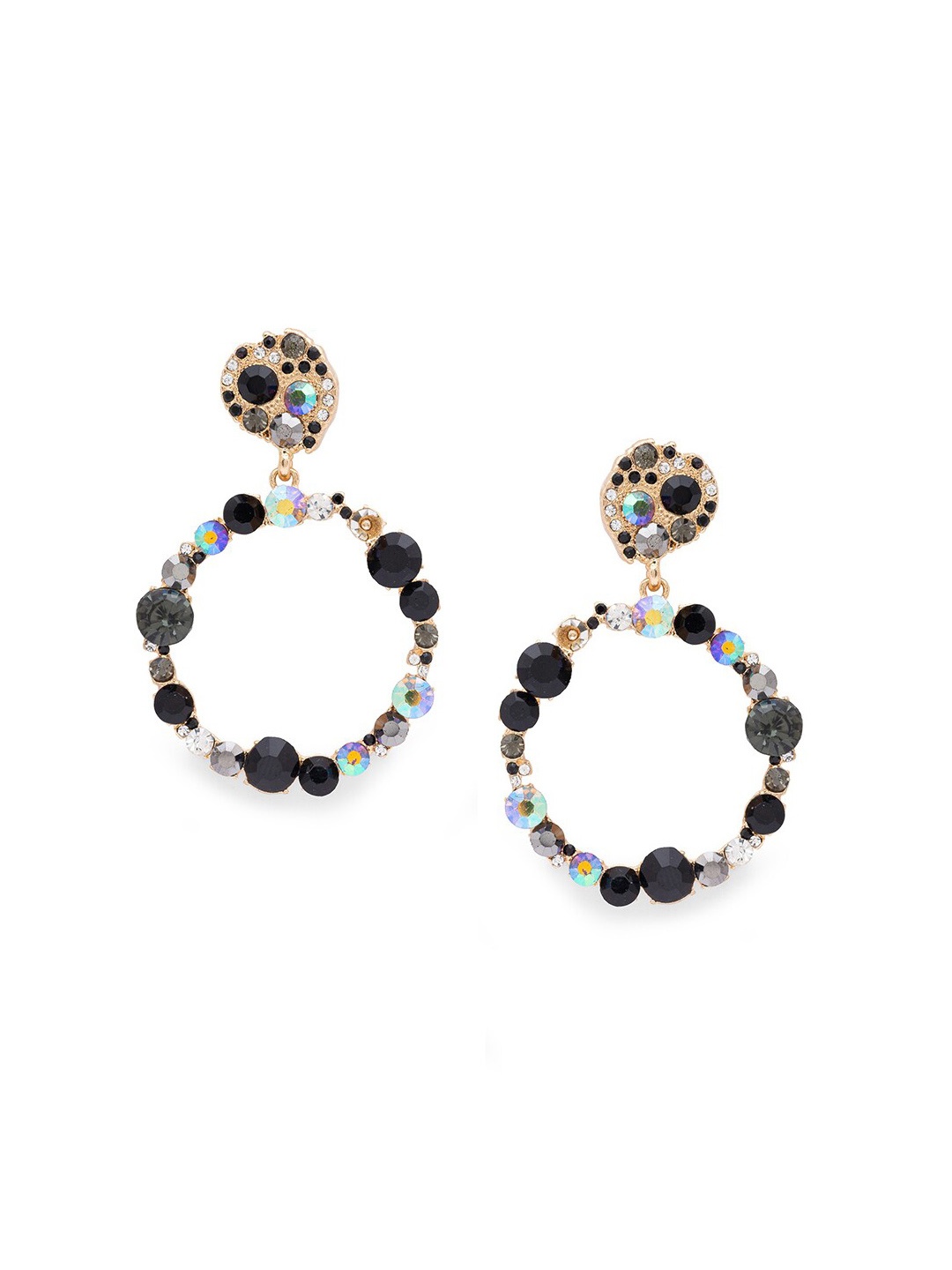 

Globus Multicoloured Circular Drop Earrings, Multi