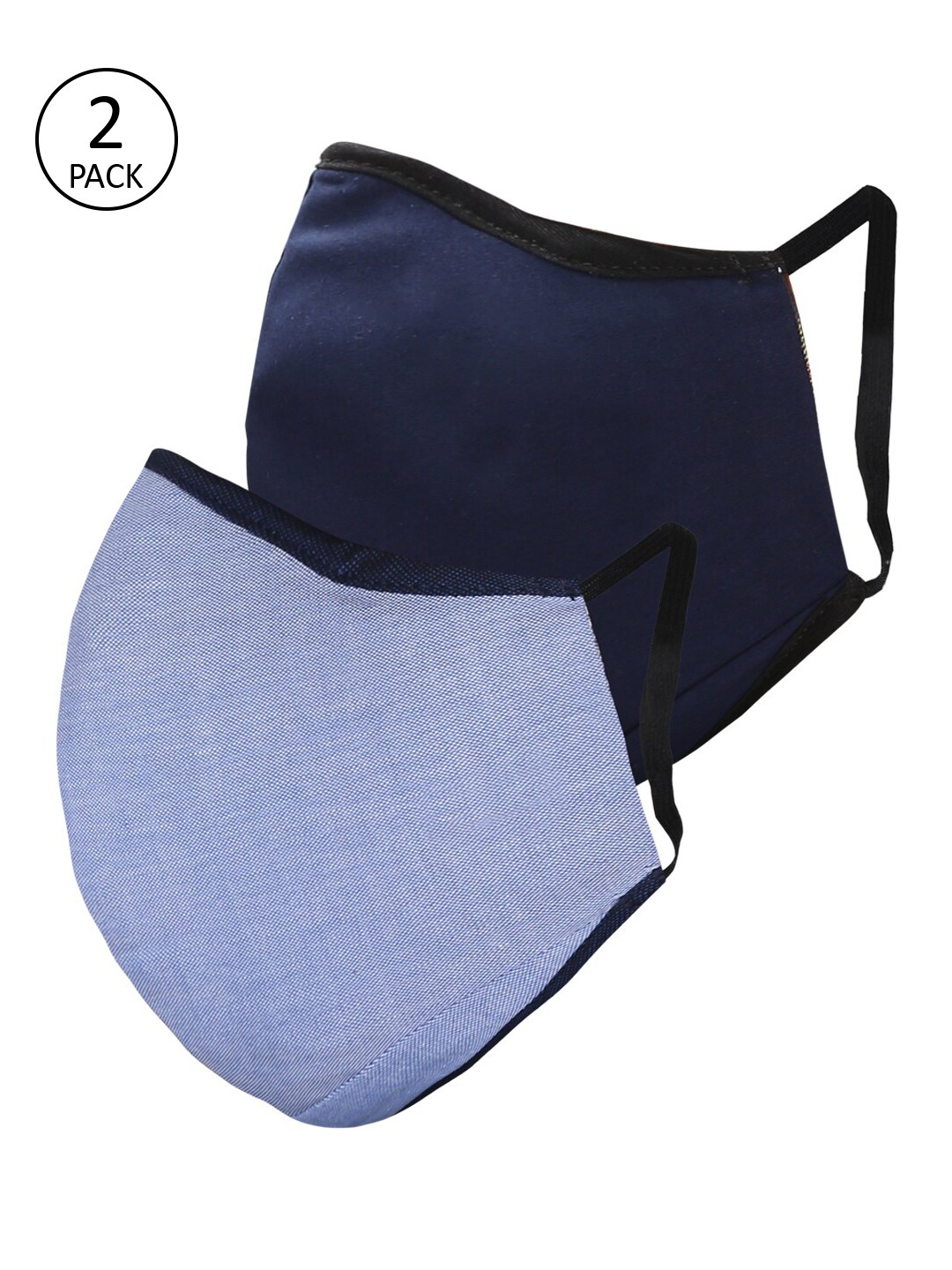 

Peter England Unisex 2 Pcs Assorted 3-Ply Anti-Bacterial Reusable Protective Outdoor Masks