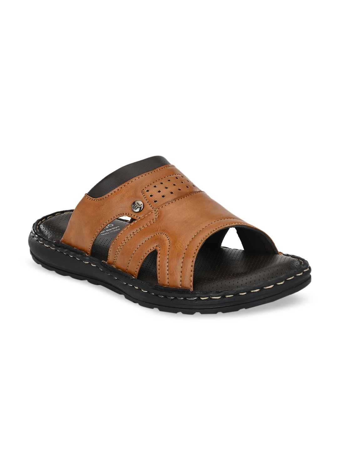 

El Paso Men Tan Brown Comfort Sandals