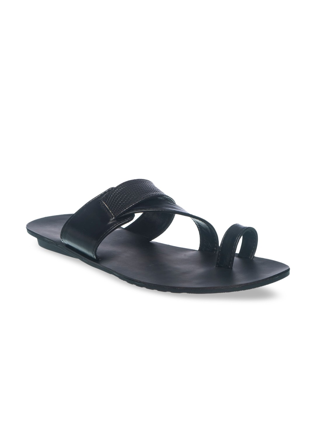 

Khadims Men Black Comfort Sandals