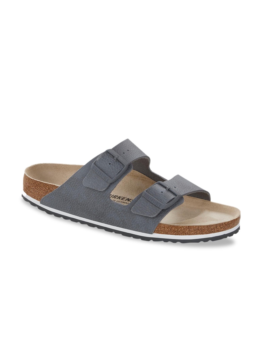

Birkenstock Men Grey Regular Width Arizona Sandals