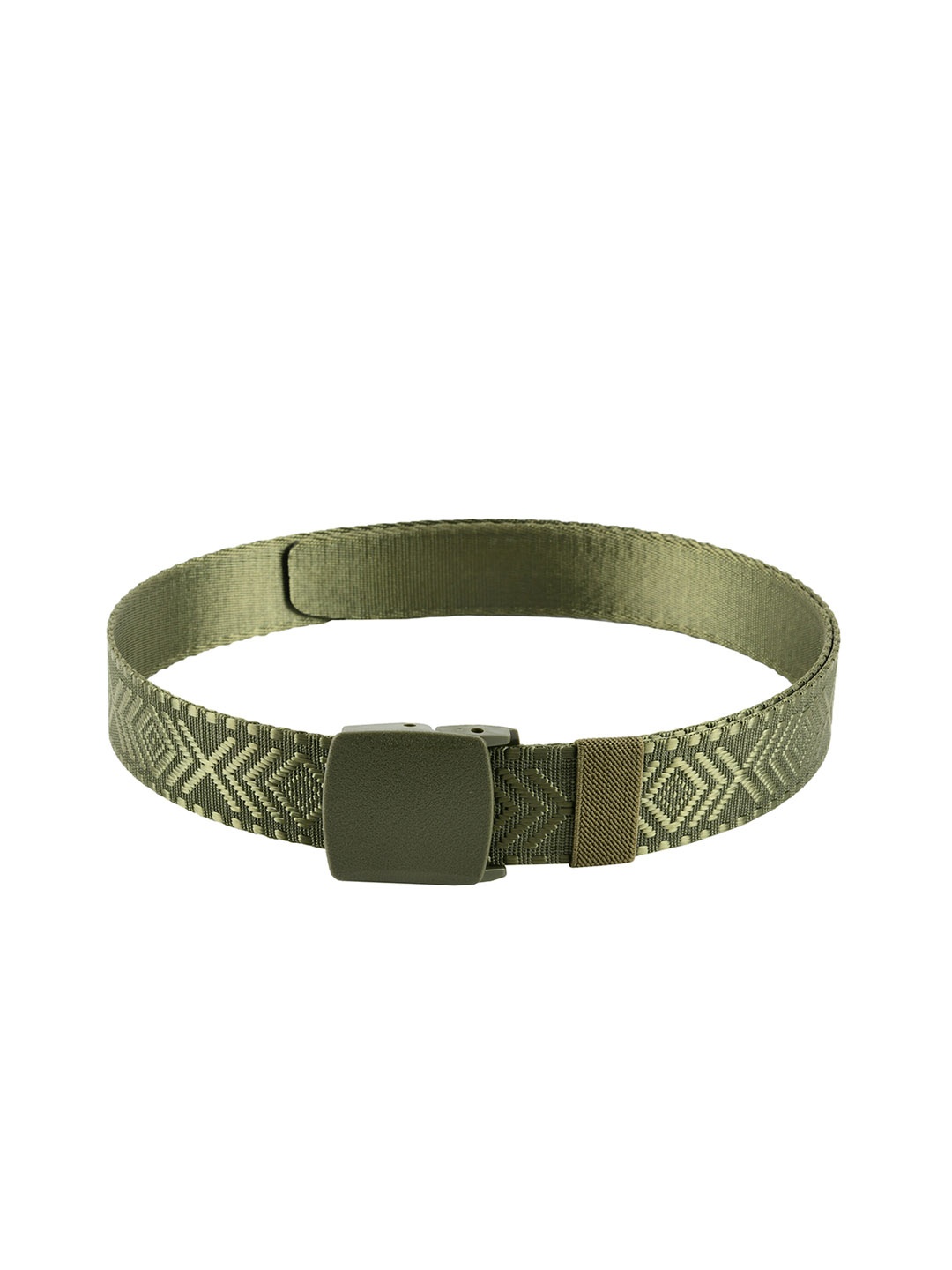 

WINSOME DEAL Men Green Textured Belt