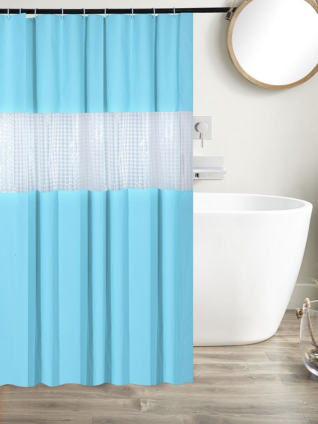 

Cortina Unisex Blue Solid Shower Curtain