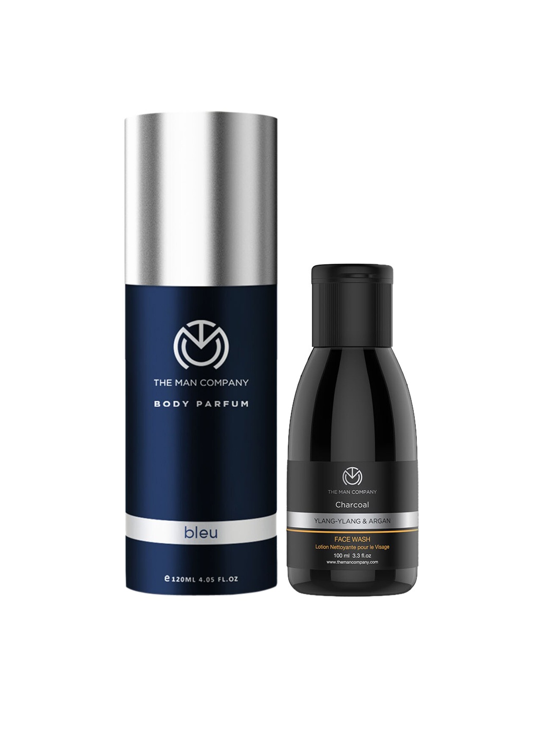 

THE MAN COMPANY Refresher Combo of 2 Bleu Body Perfume & Charcoal Face Wash, Black