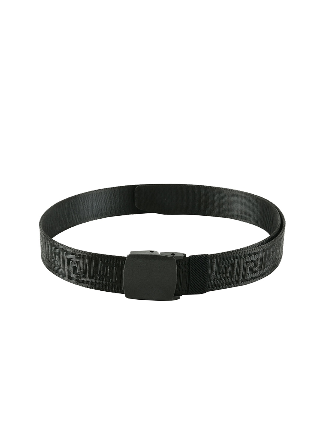 

WINSOME DEAL Men Black Braided Belt