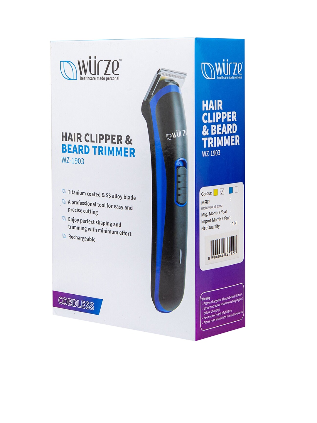 

wurze Men Hair Clipper And Beard Trimmer Set, Black