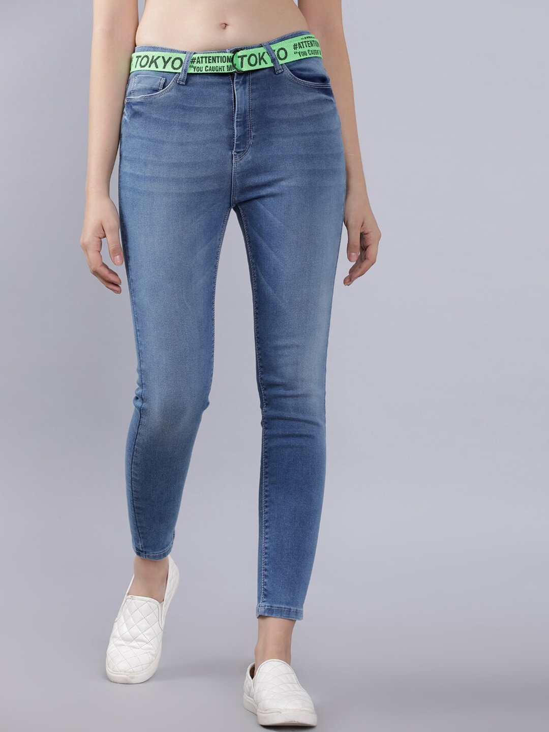 Tokyo Talkies Women Blue Slim Fit High-Rise Clean Look Jeans