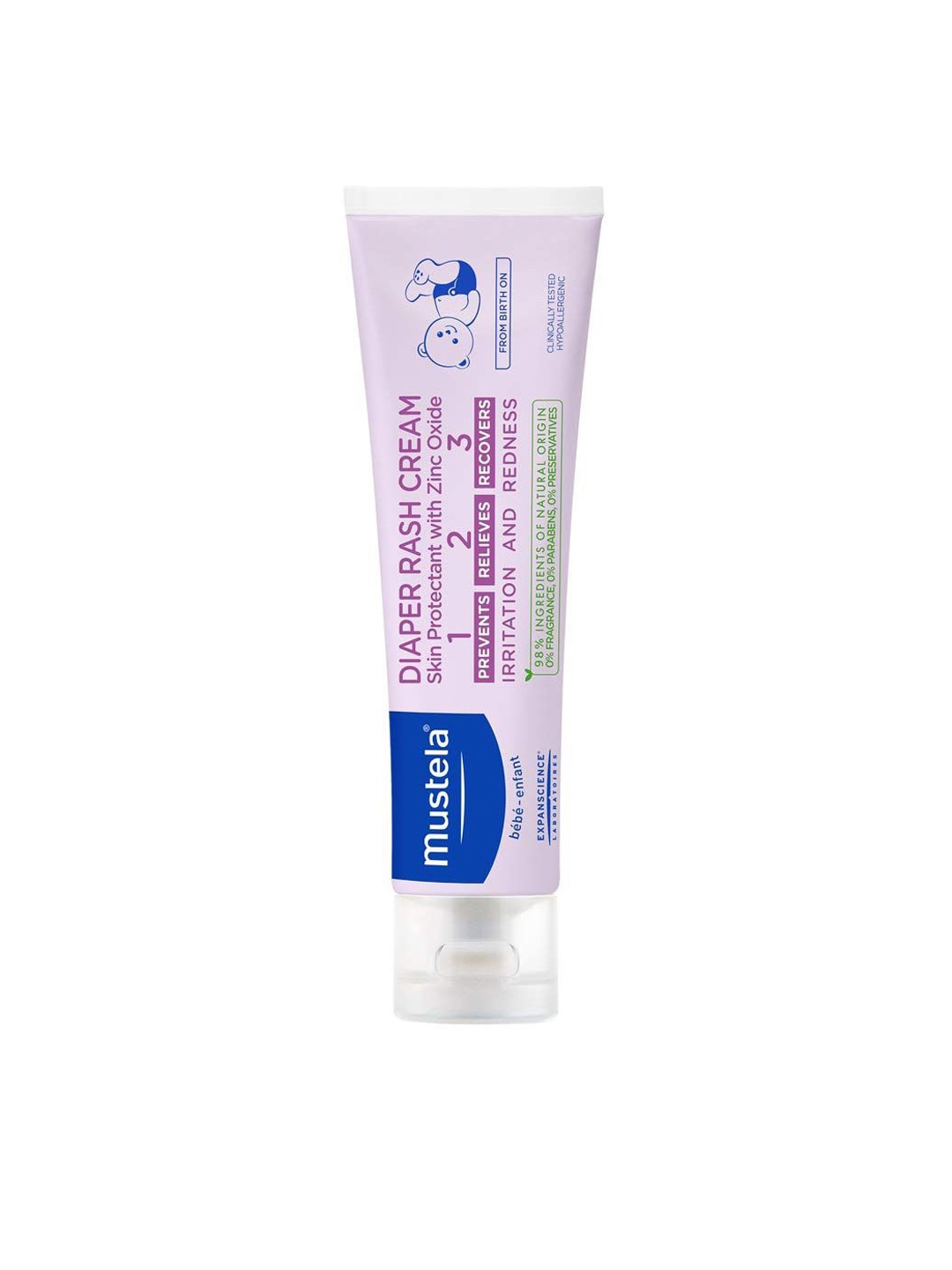 

Mustela Kids 1 2 3 Vitamin Barrier Cream 100ml, White
