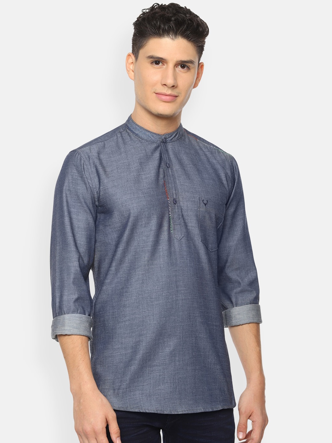 

Allen Solly Sport Men Blue Regular Fit Solid Casual Shirt