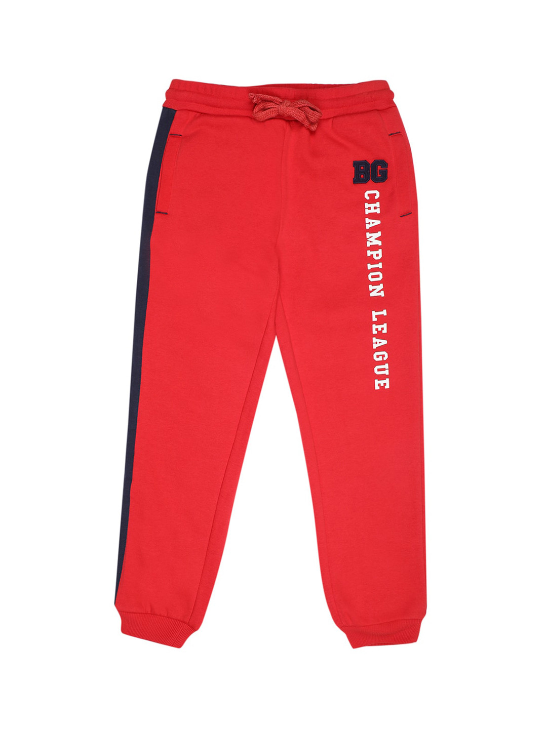 

Blue Giraffe Girls Red Printed Slim Fit Joggers