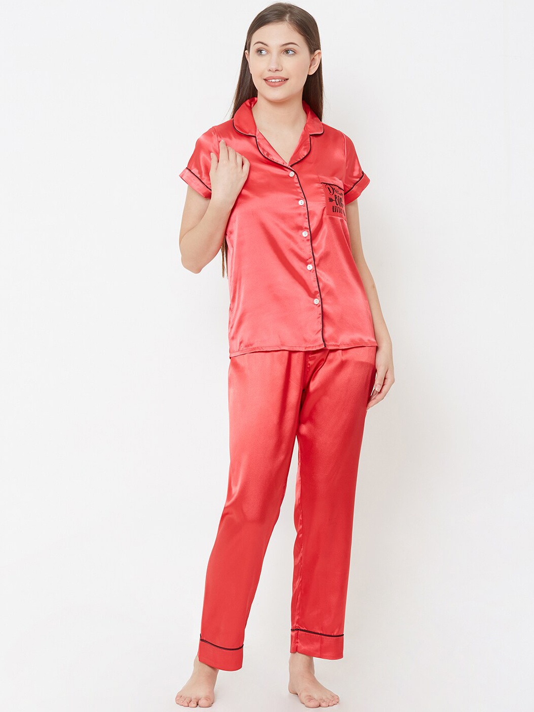 

Sweet Dreams Women Red Night suit