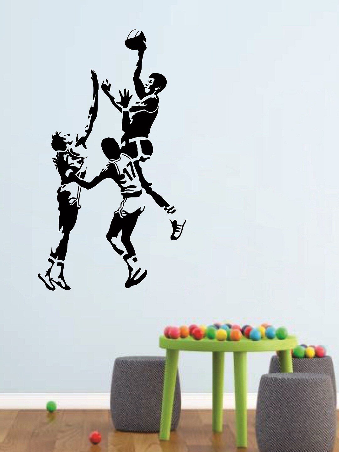 

WALLSTICK Black Players Large Vinyl Wall Sticker