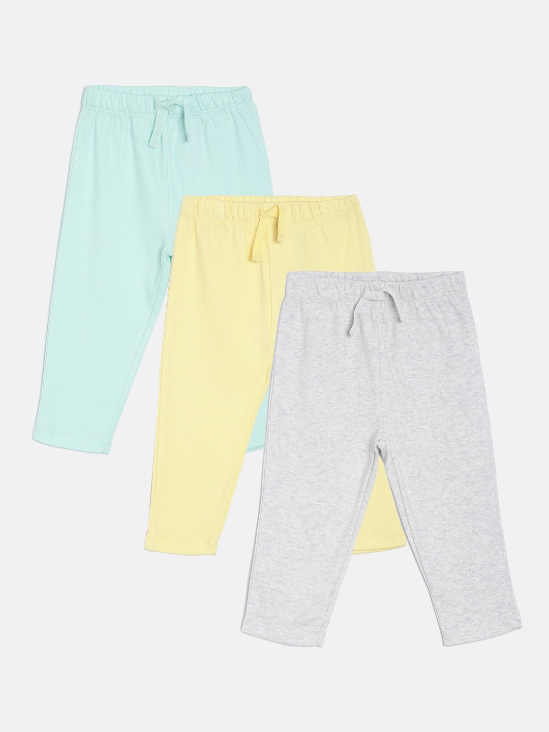 MINI KLUB Boys Pack Of 3 Solid Track Pants, Blue