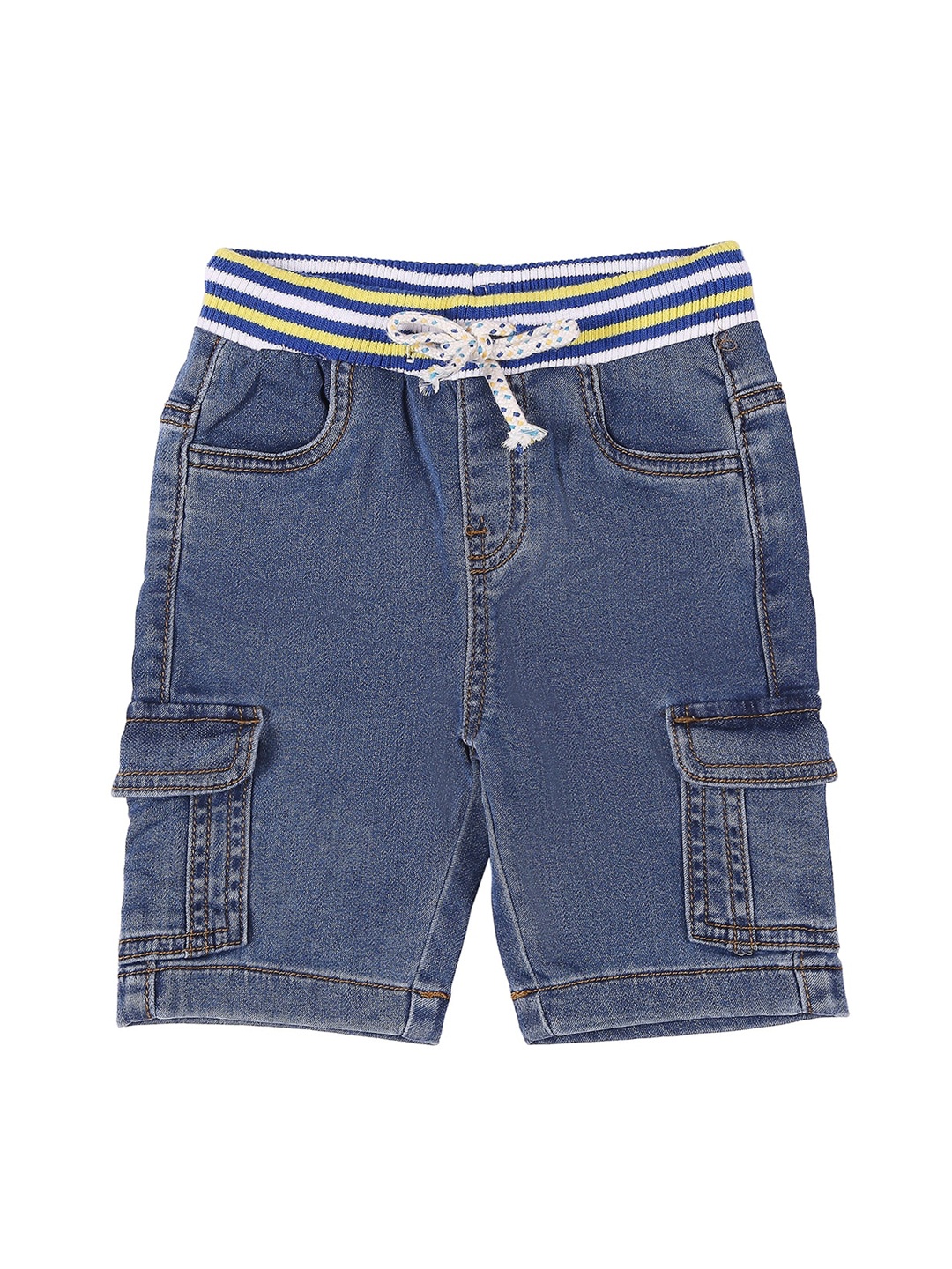 

Pantaloons Baby Boys Blue Solid Regular Fit Regular Shorts