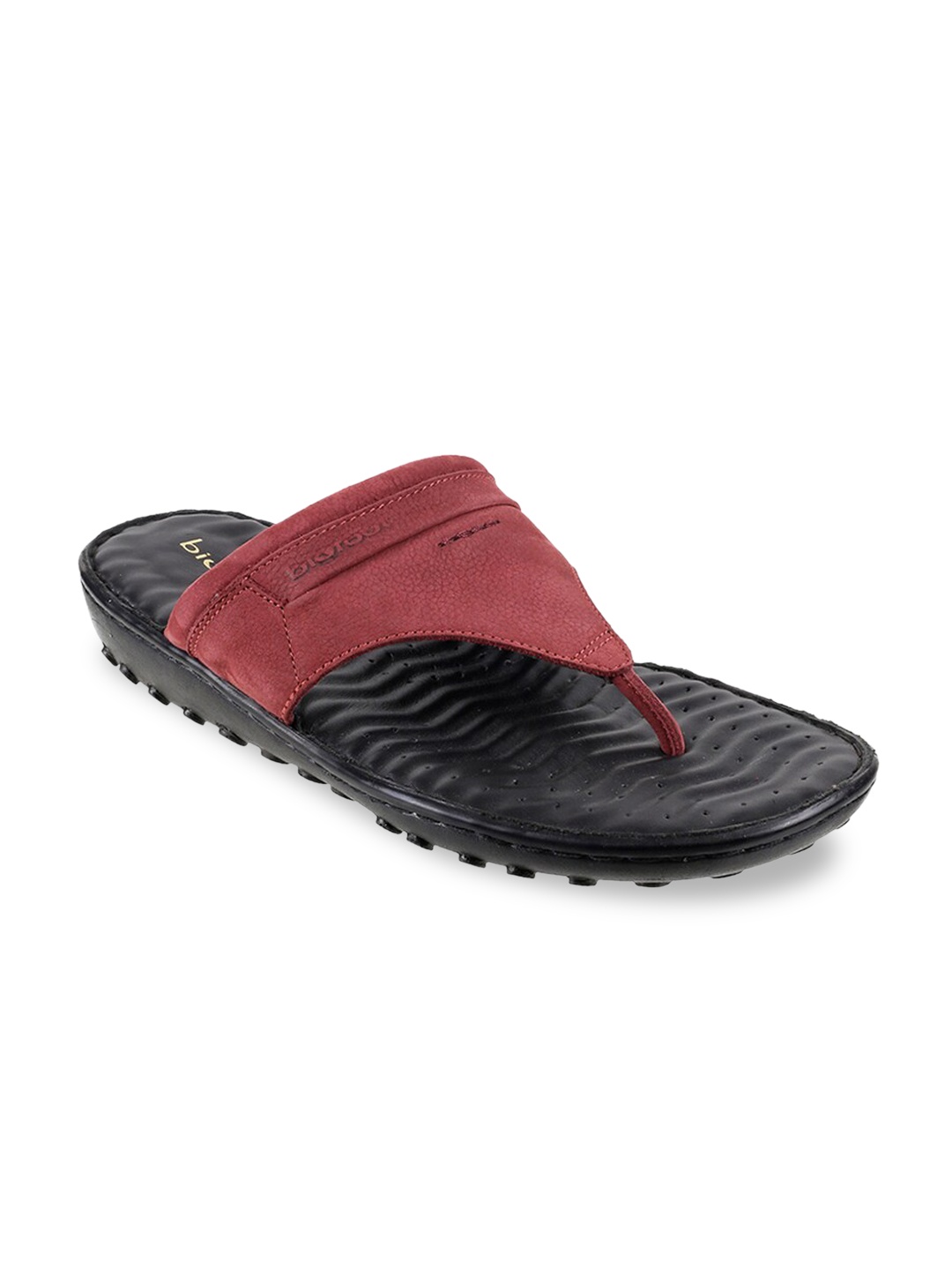 

Metro Men Maroon Suede Comfort Sandals