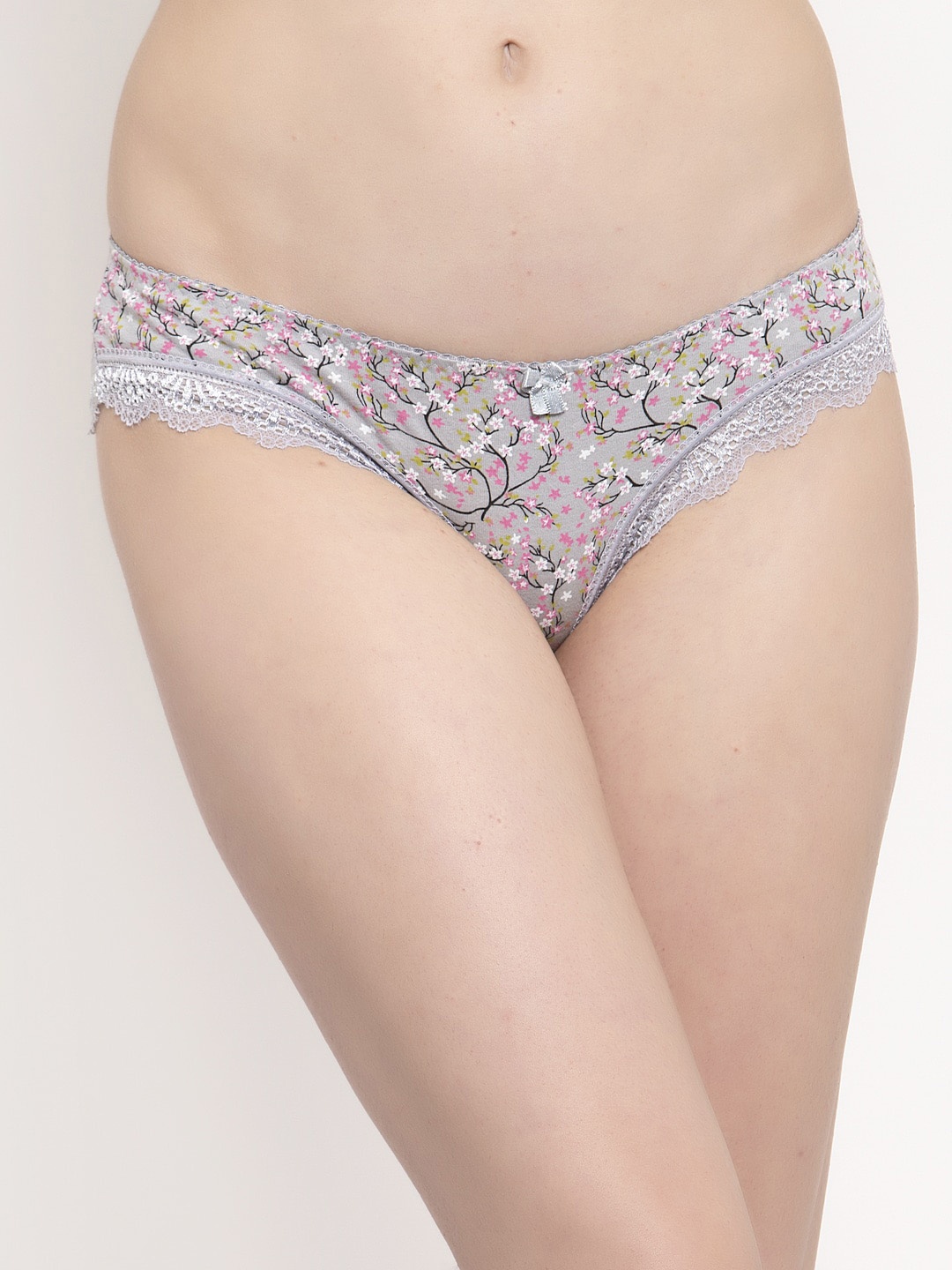 

Innocence Women Grey & Pink Printed Bikini Briefs BBAPLIN90223_XS