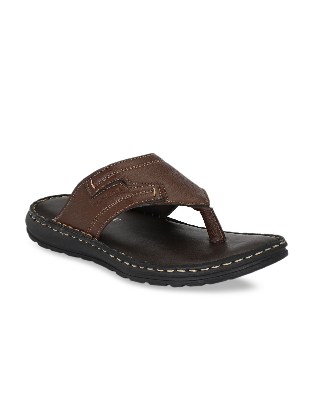 

Provogue Men Brown Solid Thong Flip-Flops