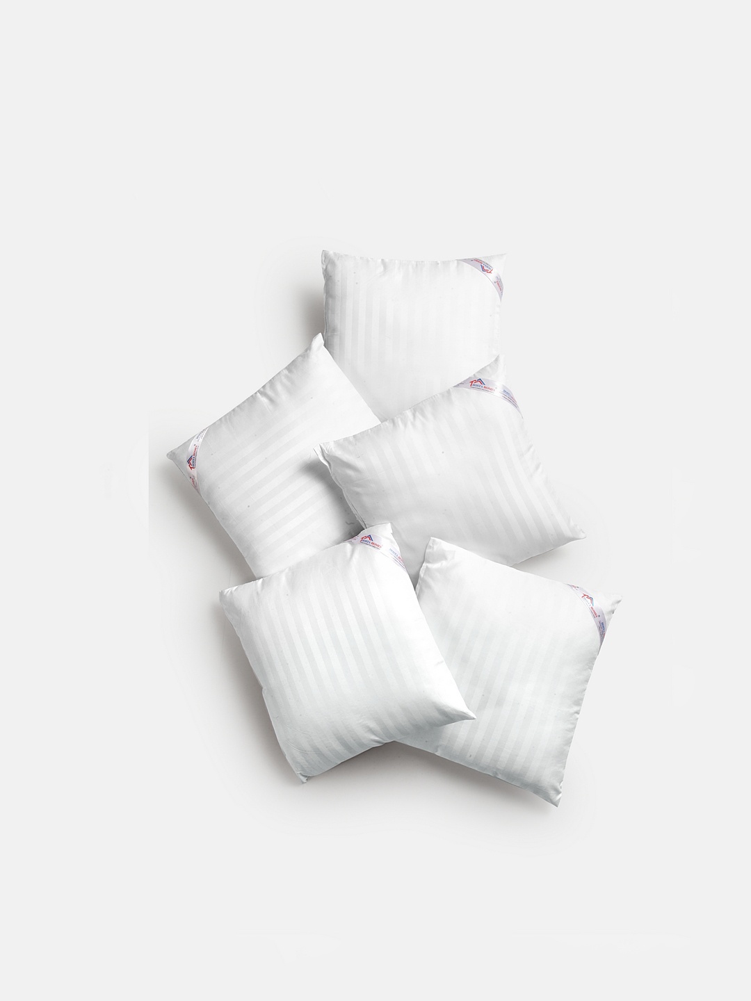 

HOSTA HOMES Set Of 5 White Striped Cushions