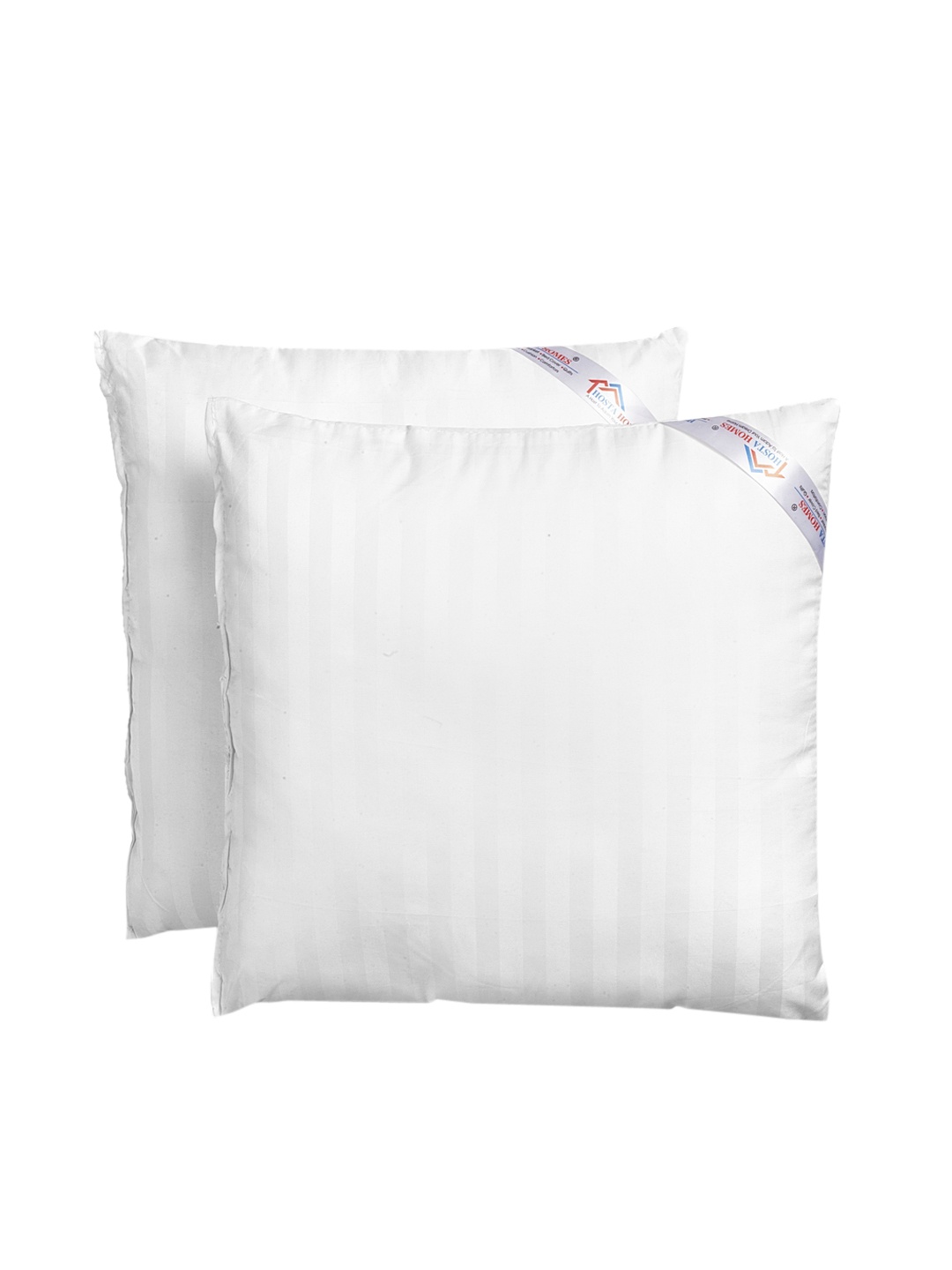 

HOSTA HOMES Set Of 2 White Striped Cushions