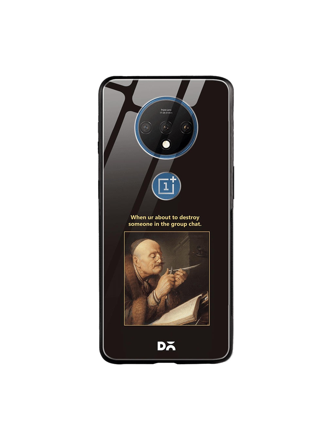

DailyObjects Black & Beige Group Chat OnePlus 7T Glass Cover