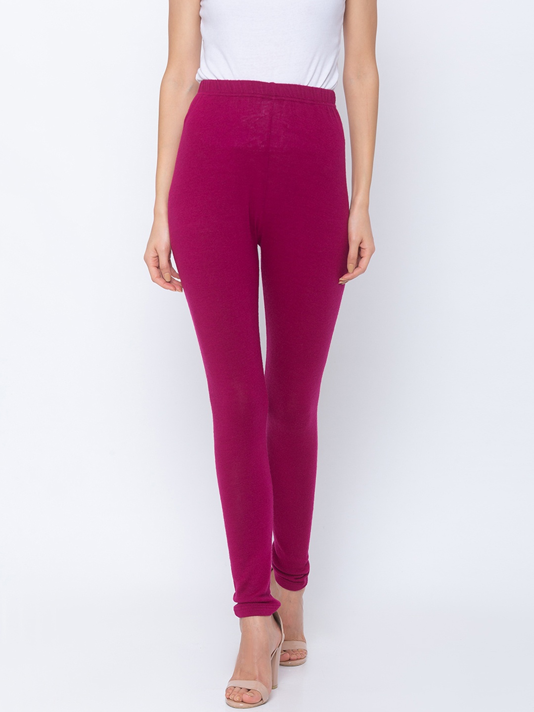

Globus Women Pink Solid Ankle-Length Leggings