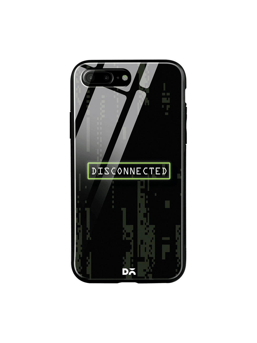 

DailyObjects Black & White Disconnected iPhone 7 Plus Glass Case