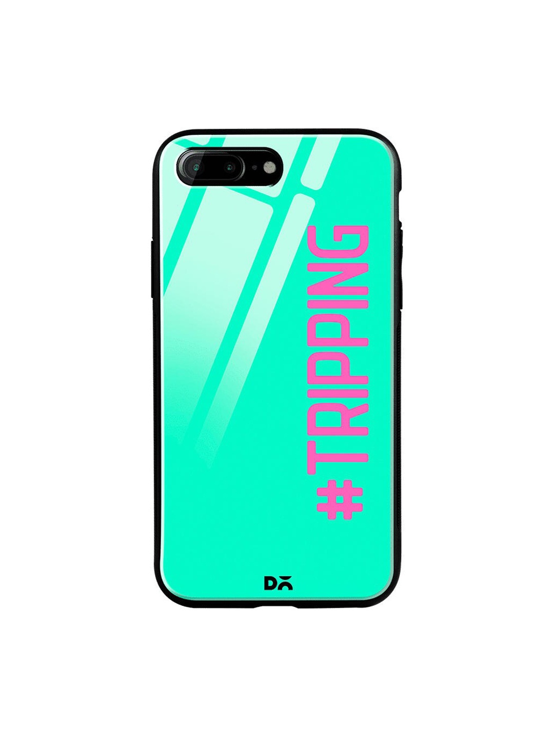 

DailyObjects Green & Pink Tripping iPhone 7 Plus Glass Case