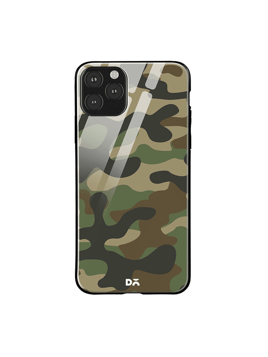 

DailyObjects Brown & Green Camouflage iPhone 11 Pro Max Glass Case
