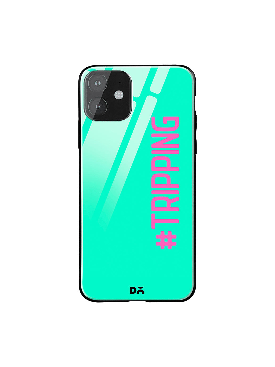 

DailyObjects Green & Pink Tripping iPhone 11 Glass Case