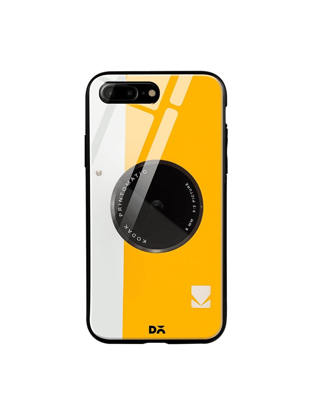 

DailyObjects Yellow & Grey Kodak iPhone 8 Plus Glass Case