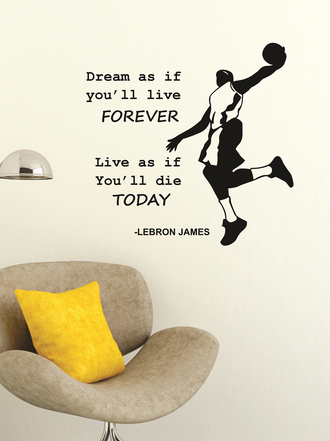 

WALLSTICK Black Quotations Large Vinyl Wall Sticker