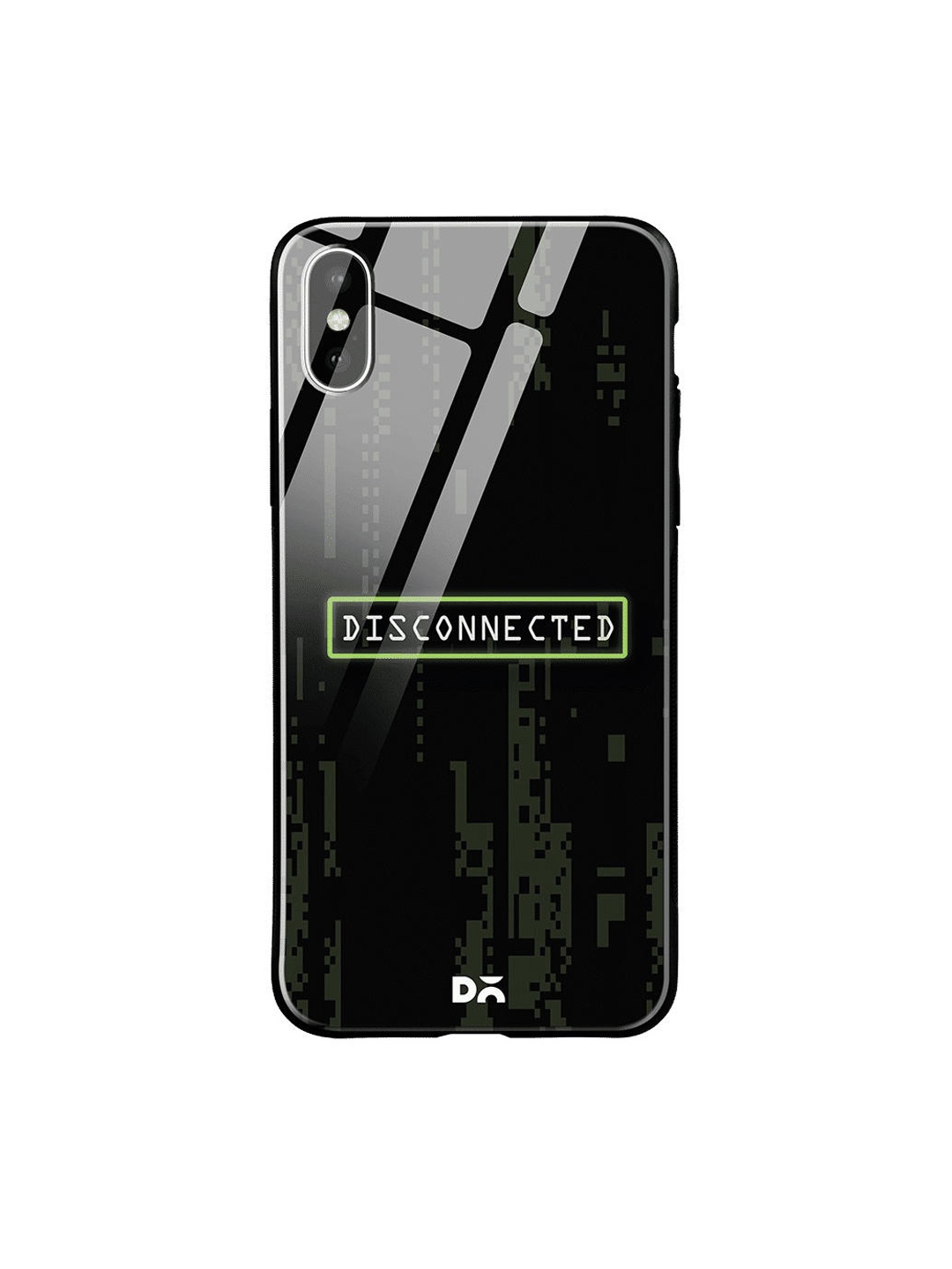 

DailyObjects Black & White Disconnected iPhone XS Glass Cover