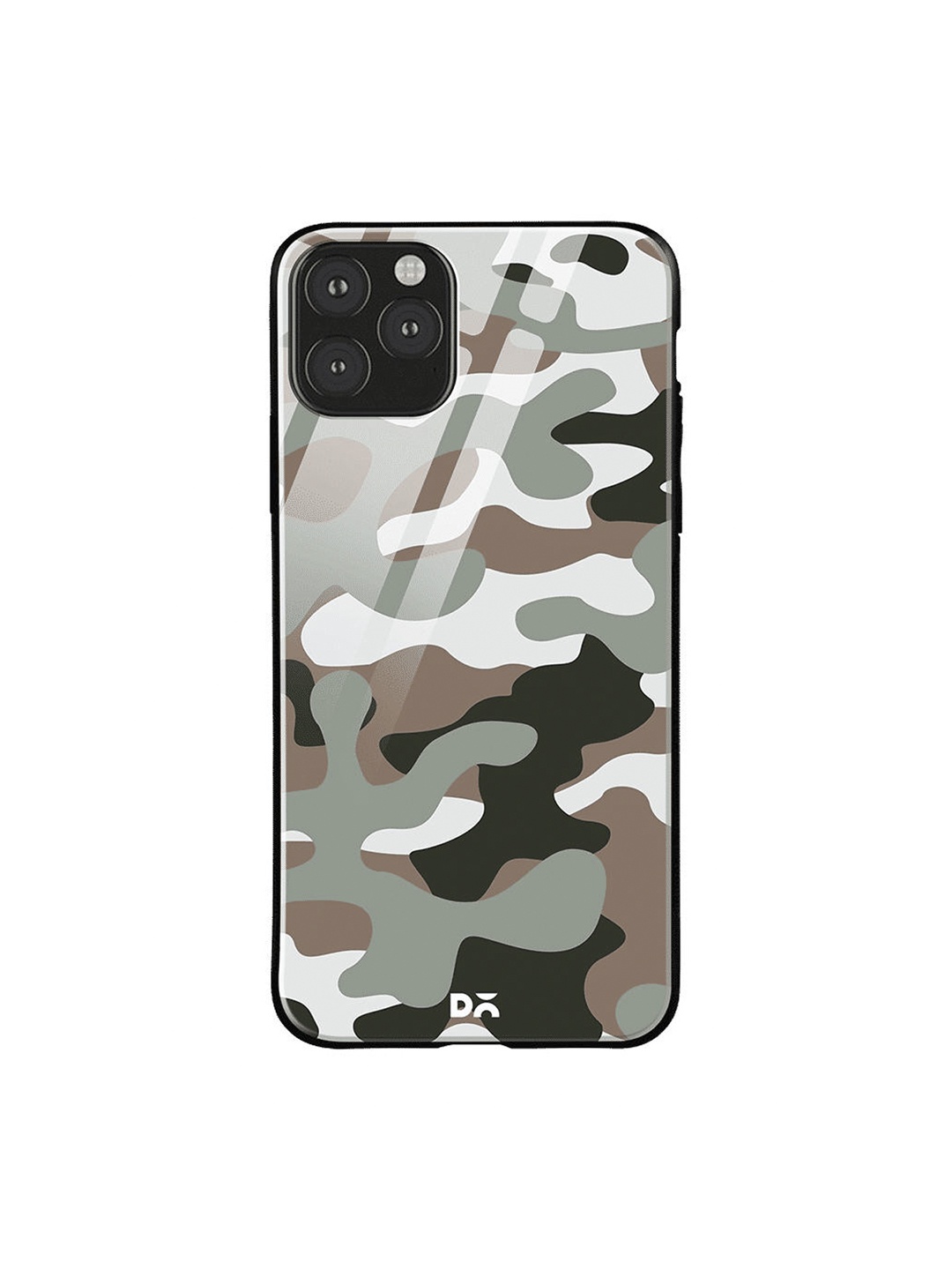 

DailyObjects Grey & Brown Camouflage Army iPhone 11 Pro Glass Cover