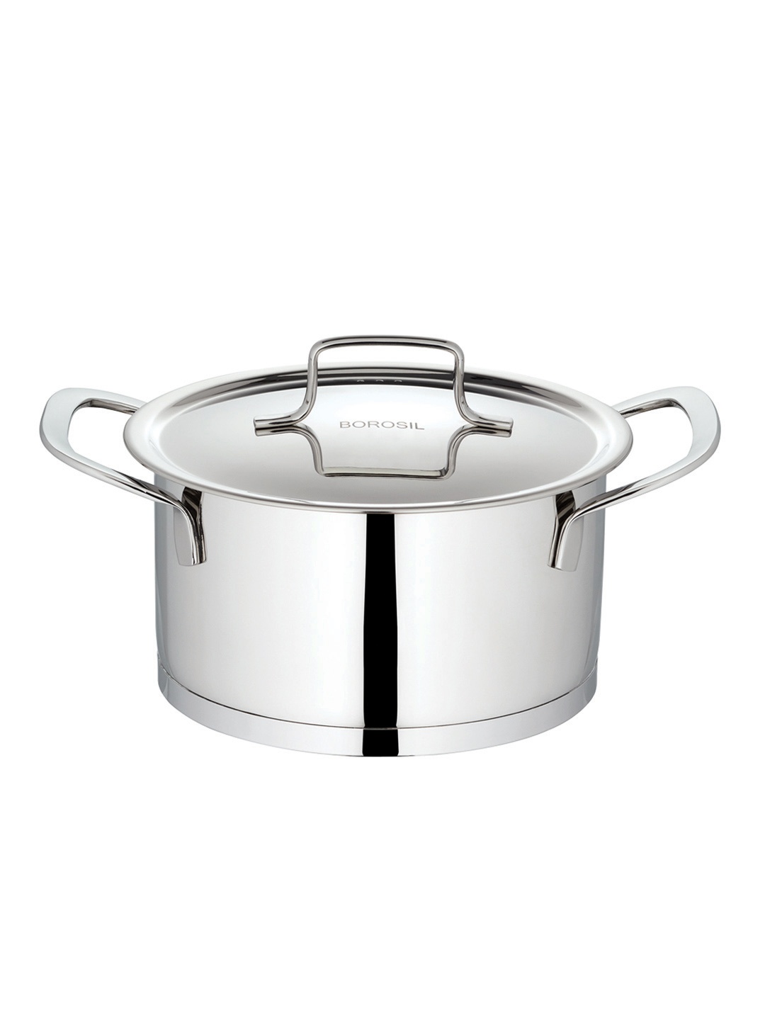 

BOROSIL Stainless Steel Tri-Ply Induction Bottom Cook N Serve Casserole, Silver