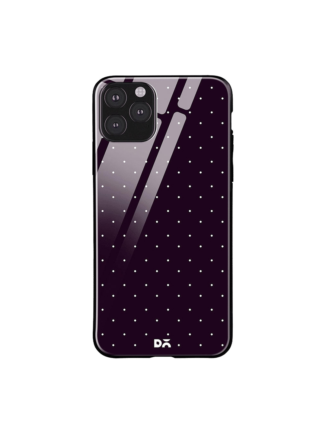 

DailyObjects Purple & White Constellation Dots Plum iPhone 11 Pro Max Glass Case