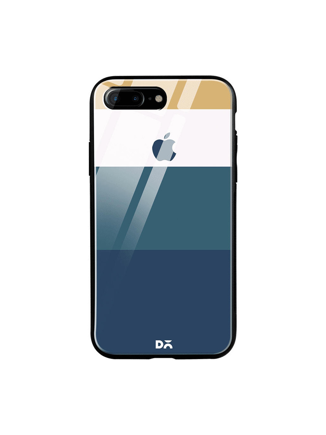 

DailyObjects Blue & Brown Subtle Quad iPhone 7 Plus Glass Case