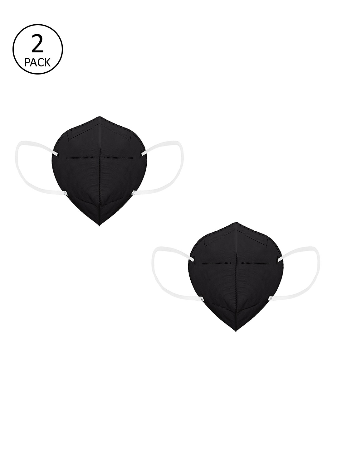 

Status Unisex Pack Of 2 4-Ply Anti Pollution N95 Masks, Black