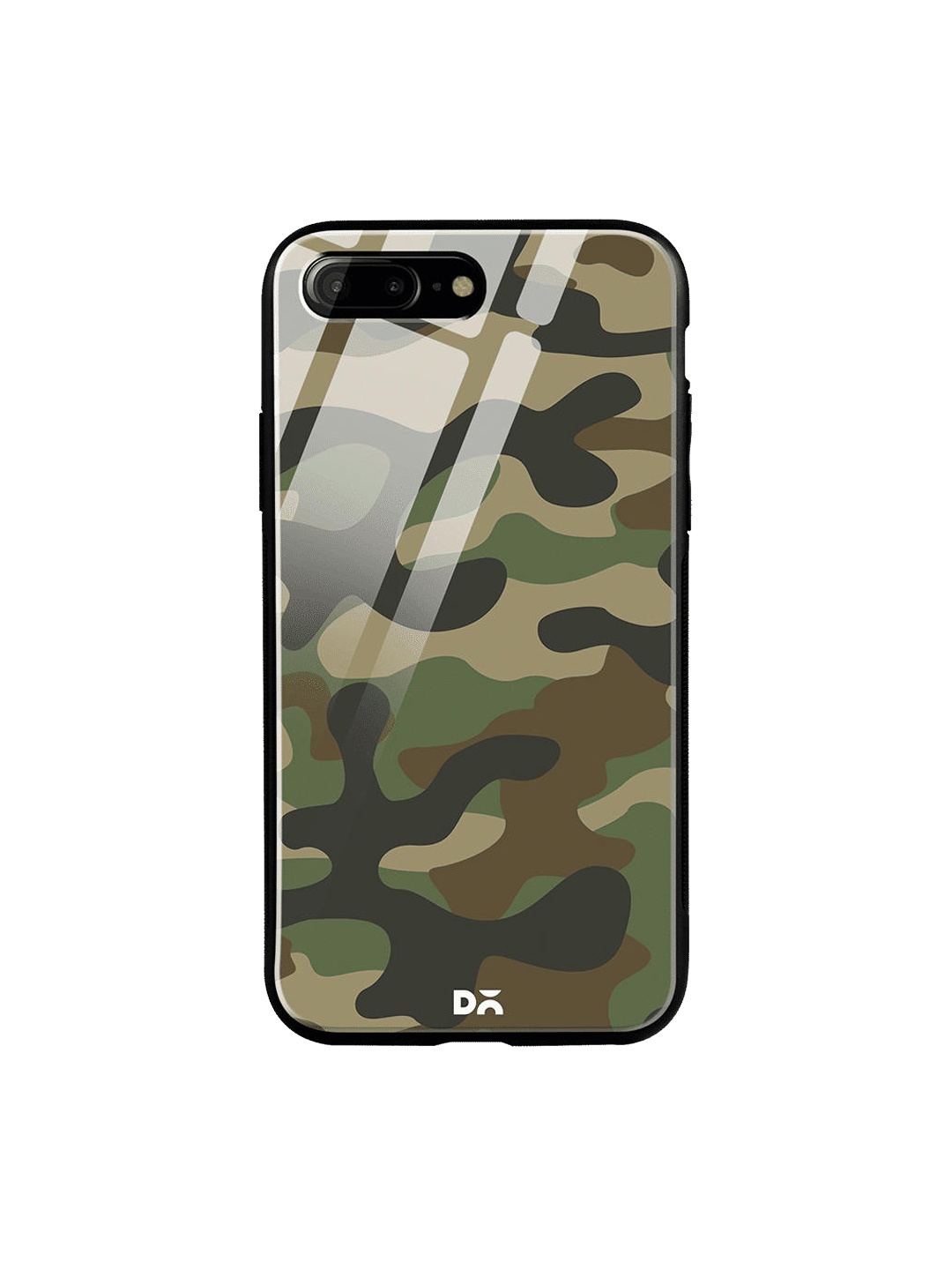 

DailyObjects Brown & Green Camouflage iPhone 8 Plus Glass Case