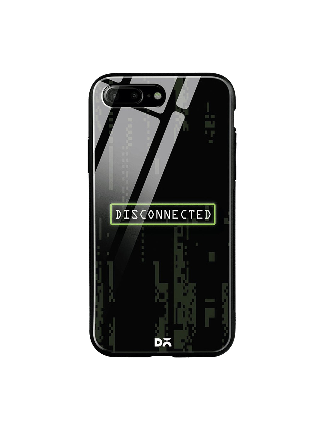 

DailyObjects Black & White Disconnected iPhone 8 Plus Glass Case