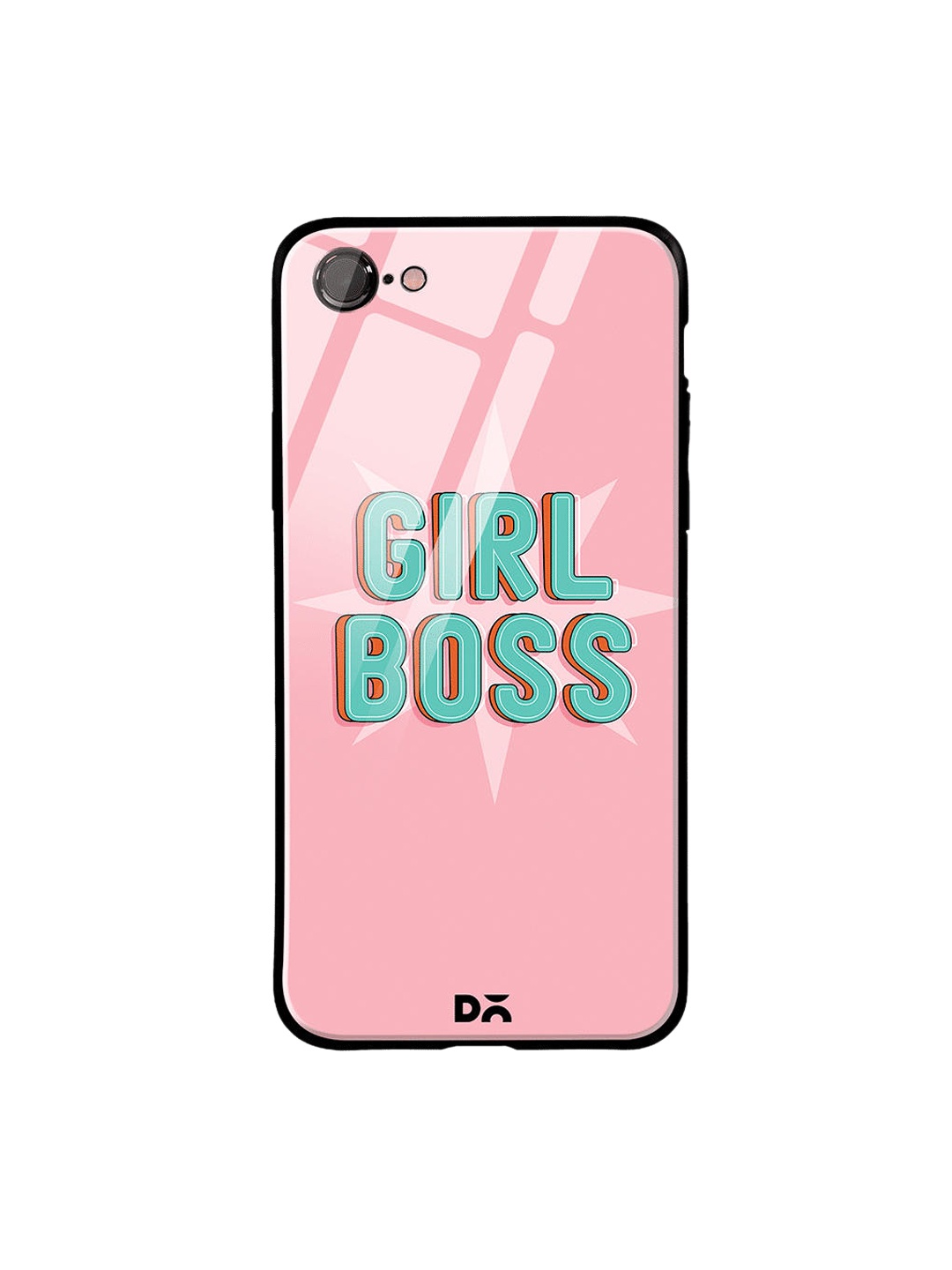 

DailyObjects Pink & Green Girl Boss Star iPhone 7 Glass Cover