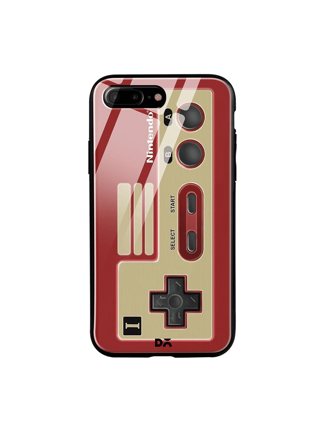 

DailyObjects Red & Beige NES Controller iPhone 8 Plus Glass Case