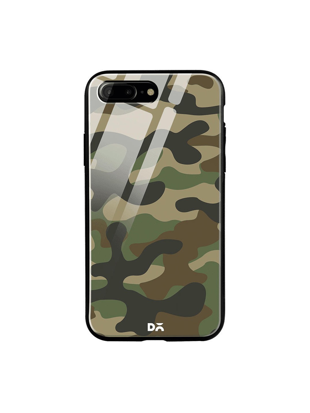 

DailyObjects Brown & Grey Camouflage iPhone 7 Plus Glass Case