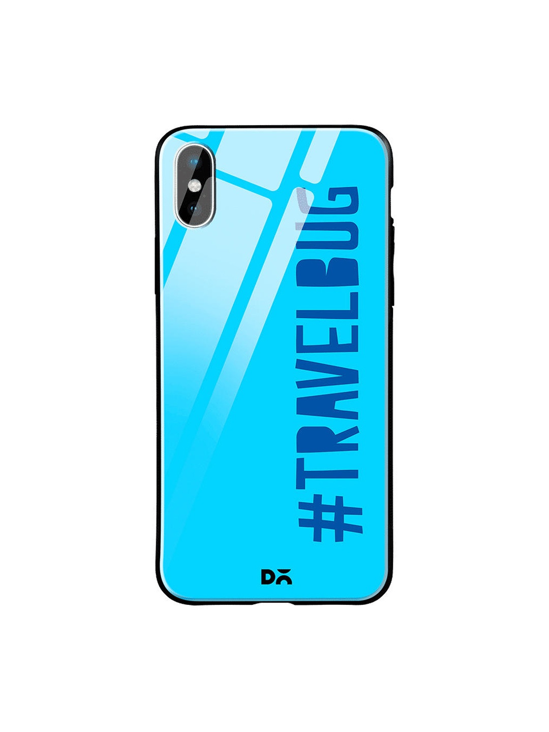 DailyObjects Blue Travel Bug iPhone XS Glass Case