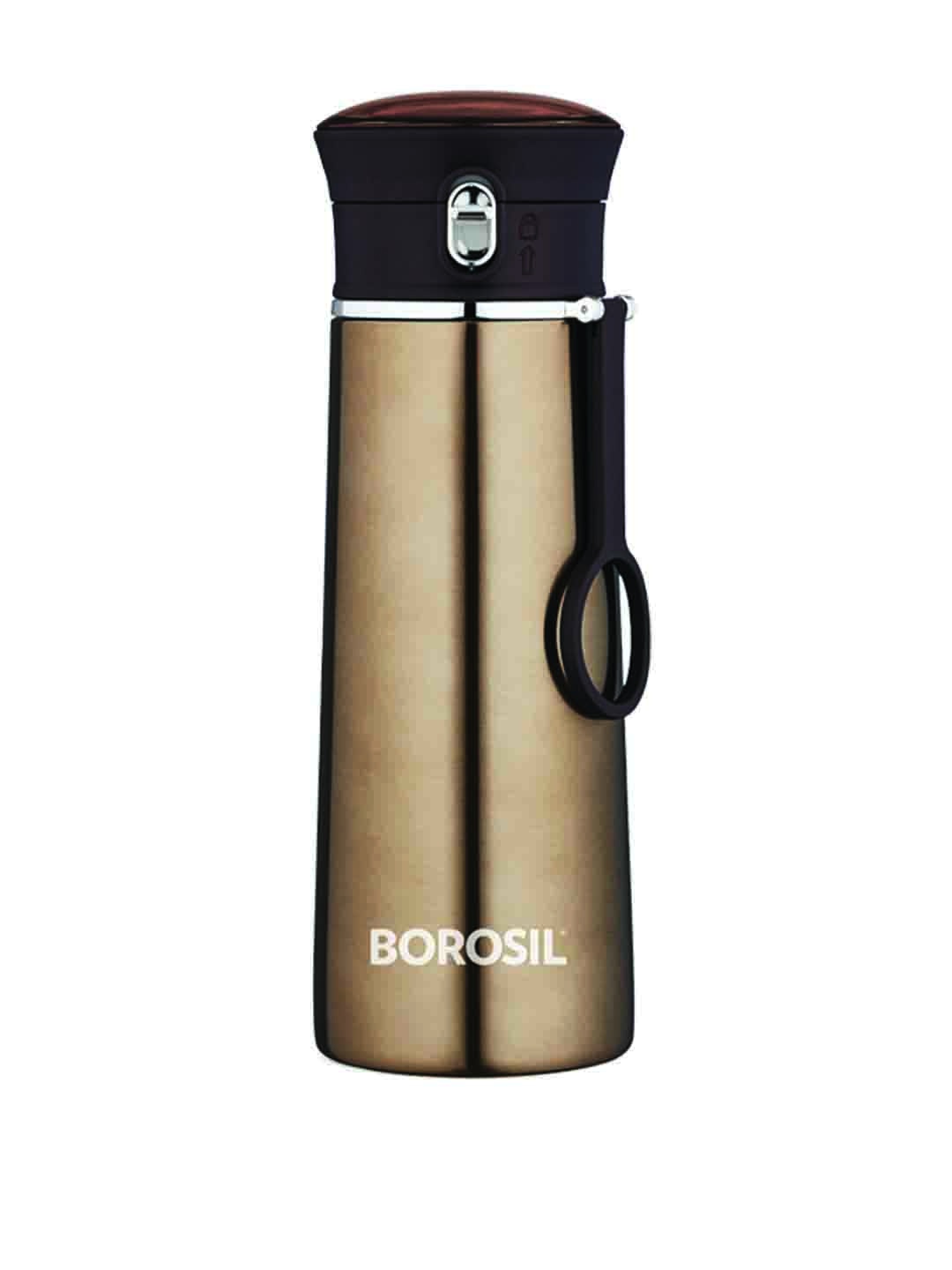 

BOROSIL Hydra Travelease Vacuum Insulated Water Bottle 420ml, Brown