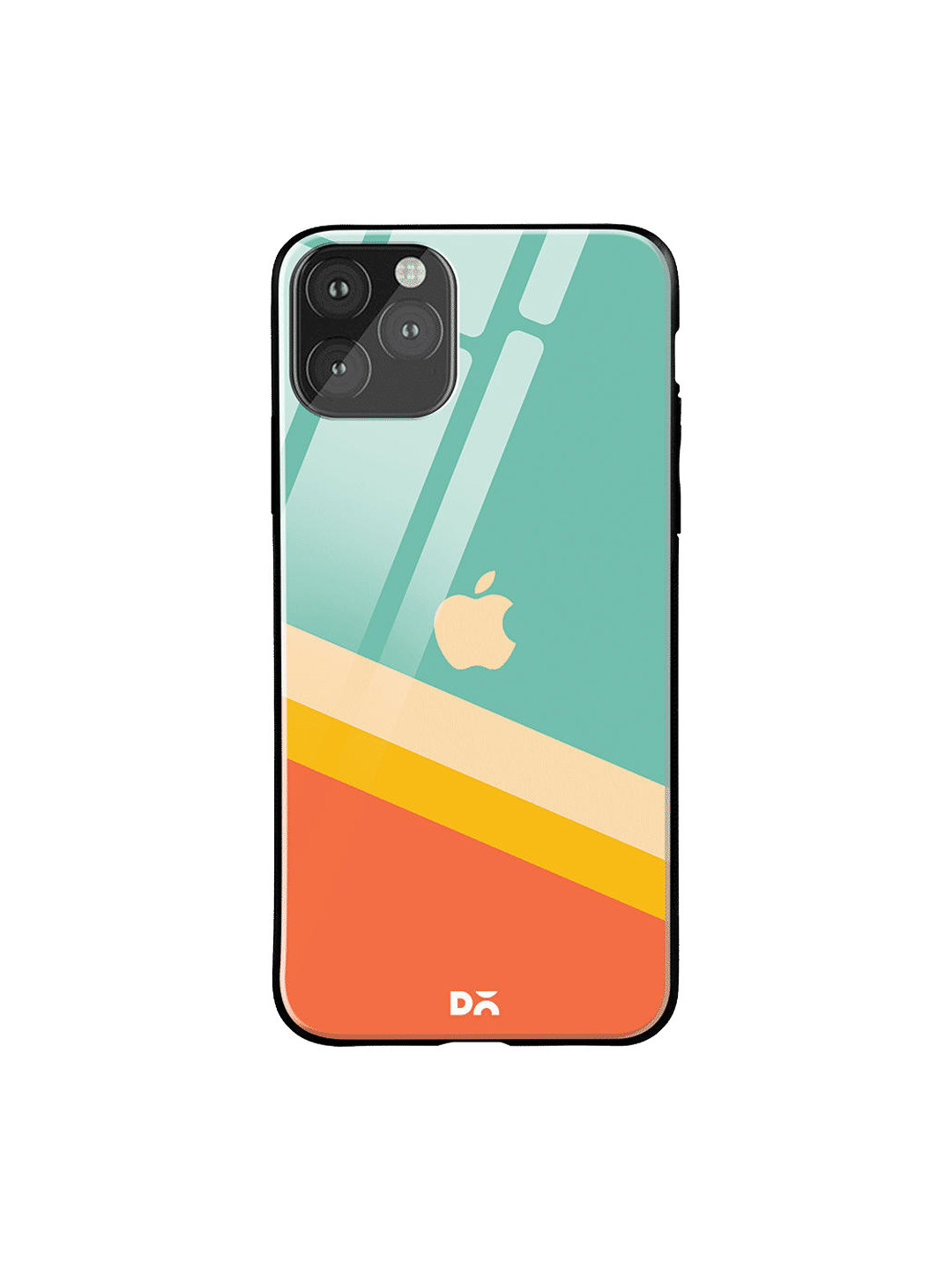 

DailyObjects Green & Orange Tropical Angles iPhone 11 Pro Max Glass Case