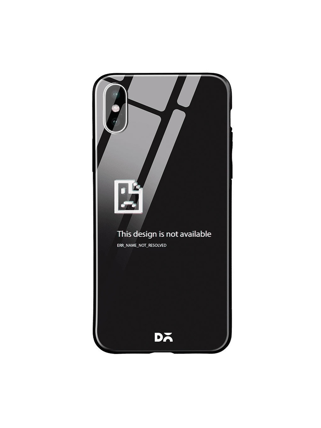 

DailyObjects Black & White Wallpaper Unavailable iPhone XS Glass Case